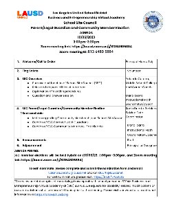 SSC PARENT MEETING FLYER